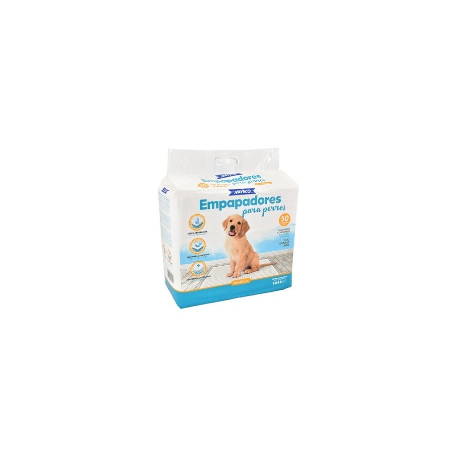 PADS 60x90cm PACK SUPERECONOMICO 50 Uds. Empapadores higiénicos educativos para perros